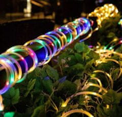 KIK LED lampy, strunové, 10m 100LED, vícebarevné