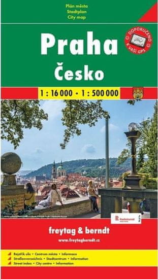 MAPA Praha + Česko mapy (1:16 000, 1:500 000)