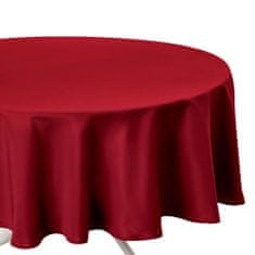 Atmosphera Ubrus kulatý kulatý ubrus v červené barvě, praktická stolní dekorace