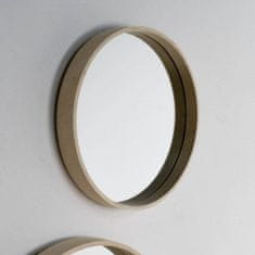 Today Kulaté zrcadlo v dřevěném rámu SIMPLICITY, O 30 cm