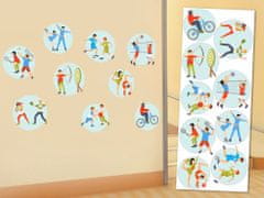 Dimex - dekorační nálepky na zeď Sport - 65 x 165 cm