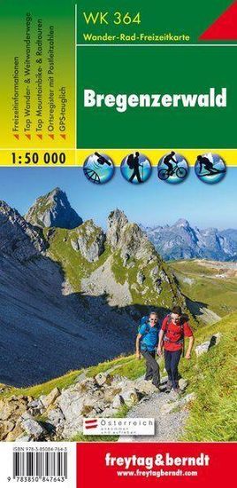 WK 364 Bregenzerwald 1:50 000 / turistická mapa
