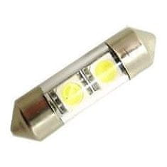 HADEX Žárovka LED SV8,5-8 sufit 31mm 12V/0,5W bílá, 2xSMD5050