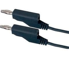 HADEX Propojovací kabel 0,35mm2/ 1m s banánky černý