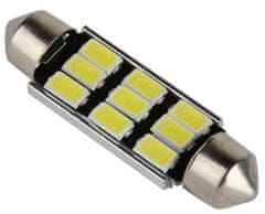 HADEX Žárovka LED SV8,5-8 sufit, 12V/3W, 9xLED5730, bílá, CANBUS, délka 39mm