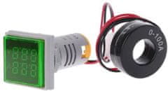 HADEX AD16-22FVA, panelový MP 60-500VAC+0-100AAC, zelený