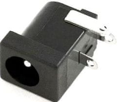 HADEX Napájecí DC zdířka 2,1mm do pl.spoje, vypínací kontakt