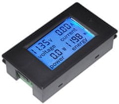 HADEX Ampérmetr,voltmetr, wattmetr panelový PZEM-031, 100VDC 20ADC