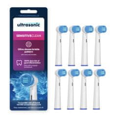 Ultrasonic Ultrasonic náhradní hlavice pro Oral-B SensitiveClean, 8 ks
