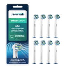 Ultrasonic Ultrasonic náhradní hlavice pro Oral-B CrossAction, 8 ks