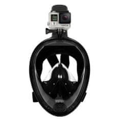 VELMAL Celoobličejová šnorchlovací maska L/XL černá