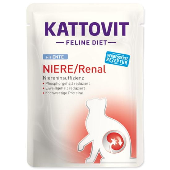 Finnern Kapsička KATTOVIT Feline Diet Kidney-diet/Renal duck 85 g