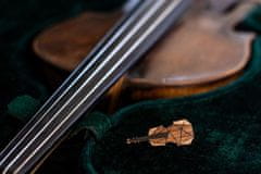 BeWooden Dřevěná brož Violin Brooch