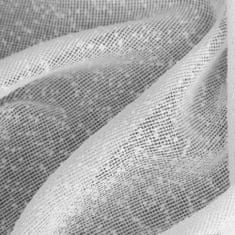DESIGN 91 Hotová záclona Rain bílá s řasací páskou - strukturovaná tkanka s kapkami deště 140 x 270 cm, ZA-410677