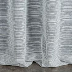 DESIGN 91 Hotová záclona s kroužky - Aria šedá s dešťovým efektem, 140 x 250 cm, ZA-399419