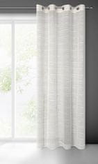 DESIGN 91 Hotová záclona s kroužky - Aria béžová s dešťovým efektem, 140 x 250 cm, ZA-399418
