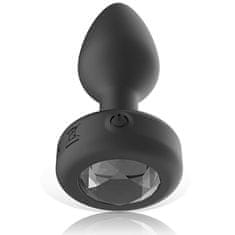BLACK&SILVER Ibiza Remote Control Anal Plug (Small), vibrační šperk do zadečku s ovladačem