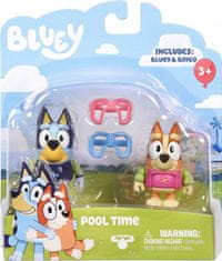 TM Toys Bluey Zábava u bazénu - sada 2 figurek