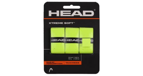 Head Multipack 4ks XtremeSoft 3 overgrip omotávka tl. 05 mm žlutá reflexní