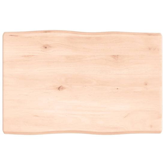 Vidaxl Stolní deska 60 x 40 x 4 cm neošetřené masivní dubové dřevo