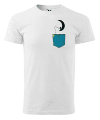 Fenomeno Pánské tričko Měsíc Velikost: M, Barva trička: Bílé