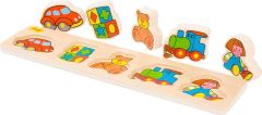 Bigjigs Toys Dřevěné vkládací puzzle - hračky
