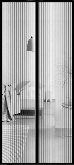 HOME & MARKER® Magnetická síť proti hmyzu, Sítě do oken, Sítě proti hmyzu ( 210 x 100 cm) | INSECTPROTECT