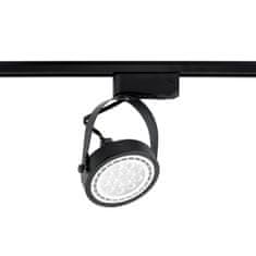 LUMILED Kolejnicové svítidlo GU10 AR111 černé VICTUS jednofázová kolejová lampa