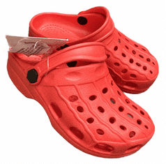 Playshoes Dětské letní gumové botičky, červená