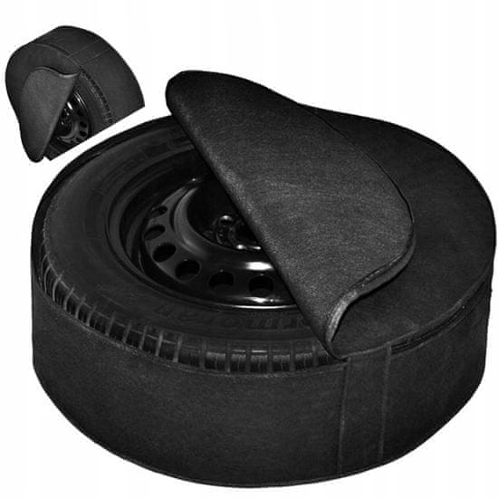 AMIO Kryt obal rezervního kola 13 palcový zámek velikosti B 55/15 cm se zipem černá barva Amio