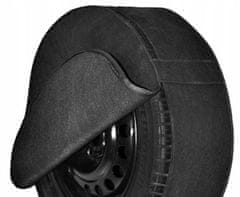 AMIO Kryt obal rezervního kola 13 palcový zámek velikosti B 55/15 cm se zipem černá barva Amio