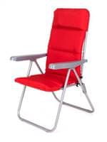 Happy Green Židle zahradní skládací LOARA 68x58x107cm,červená