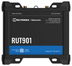 Teltonika RUT901 průmyslový LTE router s ethernetovou zálohou, 1x WAN 3x LAN, LTE Cat4/3G/2G, Wi-Fi