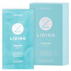Kemon Liding Nourish Serum - Výživa a obnova poškozených vlasů, Ochrana před vnějšími vlivy, 12x8ml