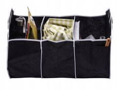 INNA Organizérový kontejner do kufru auta, lehký a prostorný černá barva