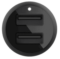 Belkin nabíječka do auta, 2x USB-A 24W, černá, CCB001btBK