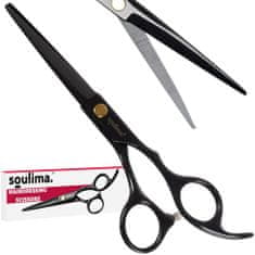 Iso Trade Kadeřnické nůžky, černé, 17 x 5,5 cm | Soulima