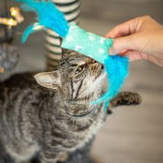 Akinu Vánoční polštářek s pírky pro kočky