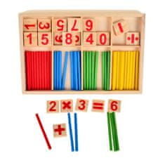 Iso Trade Edukační Montessori sada pro učení počítání | 74 ks