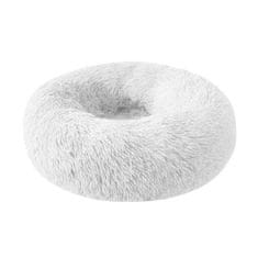 Petproducts Bílý fluffy pelíšek - 76x76x14 cm