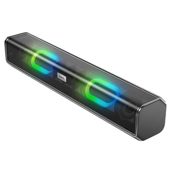 Hoco Bluetooth reproduktor Hoco – (BS49) – RGB světla, Bluetooth 5.1, 10W – Černý