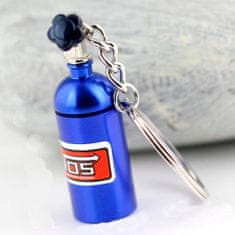 INNA Klíčenka přívěsek na nitro láhev hasicí přístroj NOS modrá barva