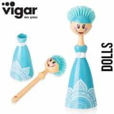 Vigar Kartáč a držák panenka na mytí nádobí DOLLS VIGAR
