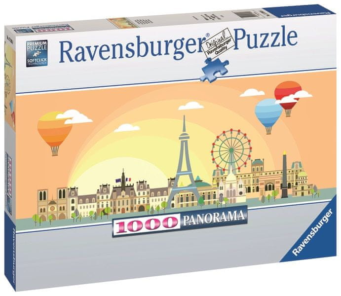 Ravensburger Den v Paříži 1000 dílků Panorama