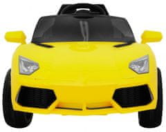 Moje Auto Autíčko Future Na Dětskou Baterii Žluté + Pilo