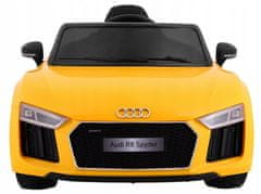 Moje Auto Audi R8 Spyder Na Baterie Žlutá + Dálkové Ovládání + Eva +