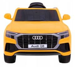Moje Auto Audi Q8 Lift Na Baterie Pro Děti Žlutá + Pilo