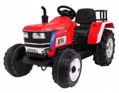 Moje Auto Traktor Blazin Bw Na Baterie Červený + Dálkové Ovládání +