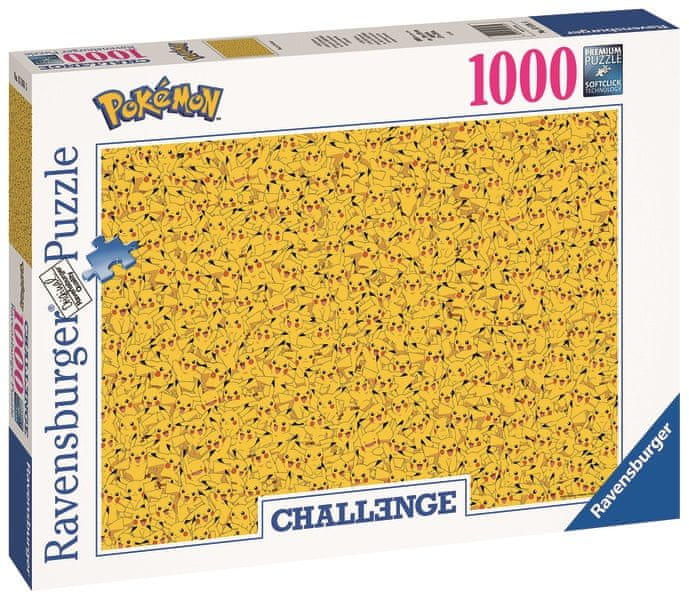 Levně Ravensburger Challenge Puzzle: Pokémon Pikachu 1000 dílků