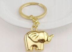 INNA Přívěsek na klíče se slonem pro štěstí Lucky elephant barva zlatá